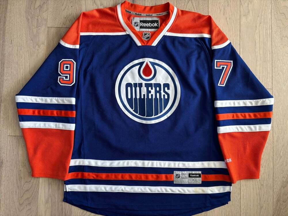 Edmonton Oilers Connor McDavid Reebok Jersey Size XL